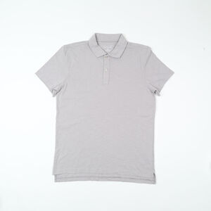 The Men's Store Cotton Slub Polo Shirt Grey Size S